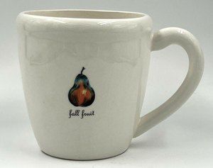 Vintage RARE Rae Dunn M Studios Fall Fruit Pear Mug Cup
